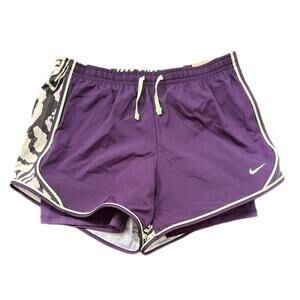 NEW Nike Purple Athletic Shorts with Elastic Waistband - L